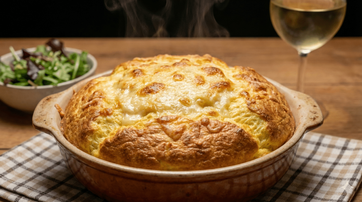 Cette omelette soufflée au comté gonfle comme un nuage en 15 minutes, parfaite pour un dîner de semaine