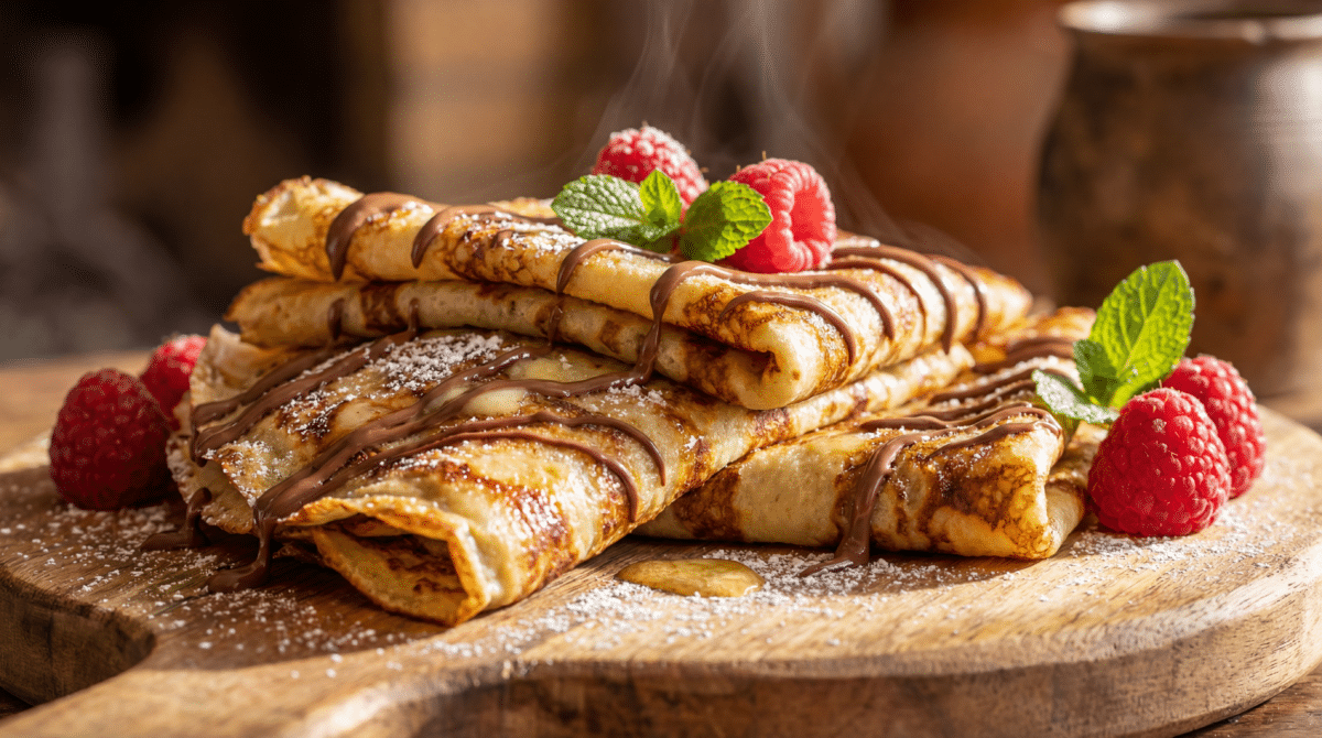 Crêpes zébrées façon grand-mère : un dessert tout simple et moelleux qui fait pétiller les yeux des petits et des grands
