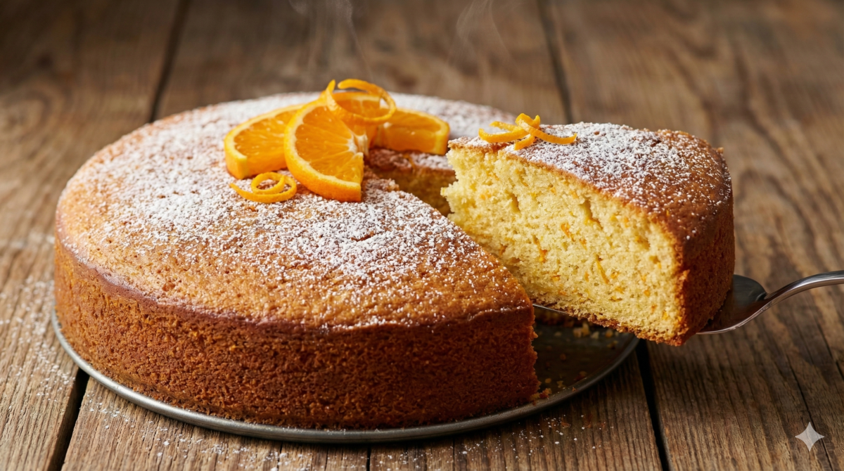 Gâteau moelleux clémentine-amande prêt en un rien de temps