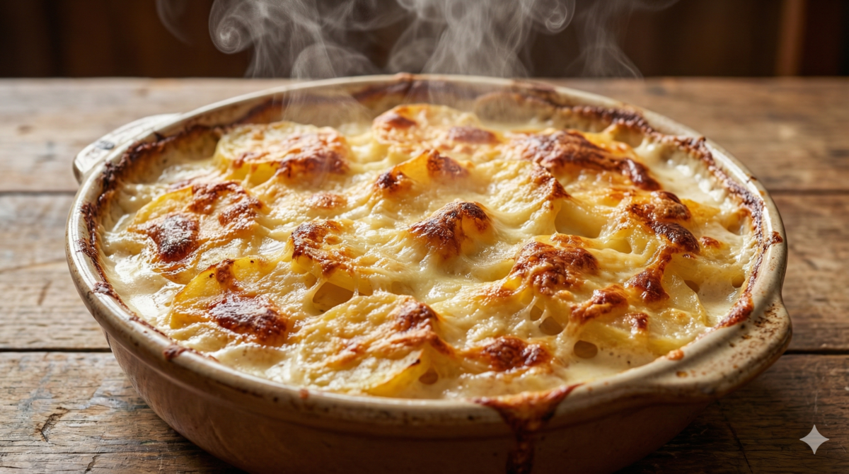Gratin dauphinois au comté, doré et ultra crémeux