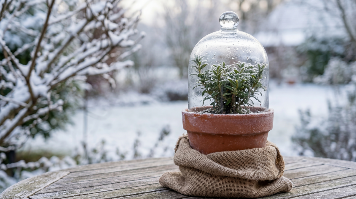 Neige, gel et vent froid : comment choyer vos plantes en hiver