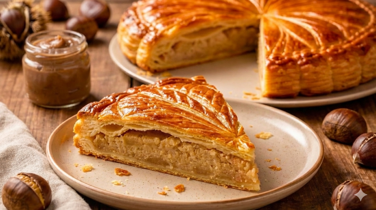 Plus feuilletée, plus fondante, plus gourmande : la galette des rois à la crème de marrons qui change de la frangipane