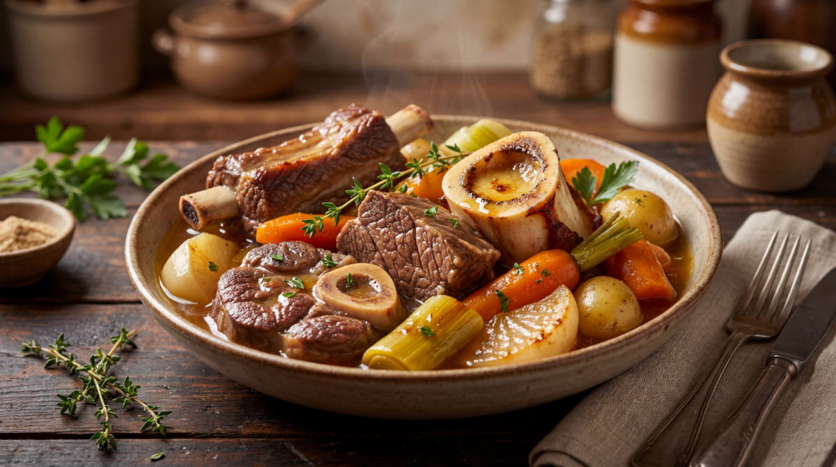 Les ingrédients du pot-au-feu pour un bouillon savoureux