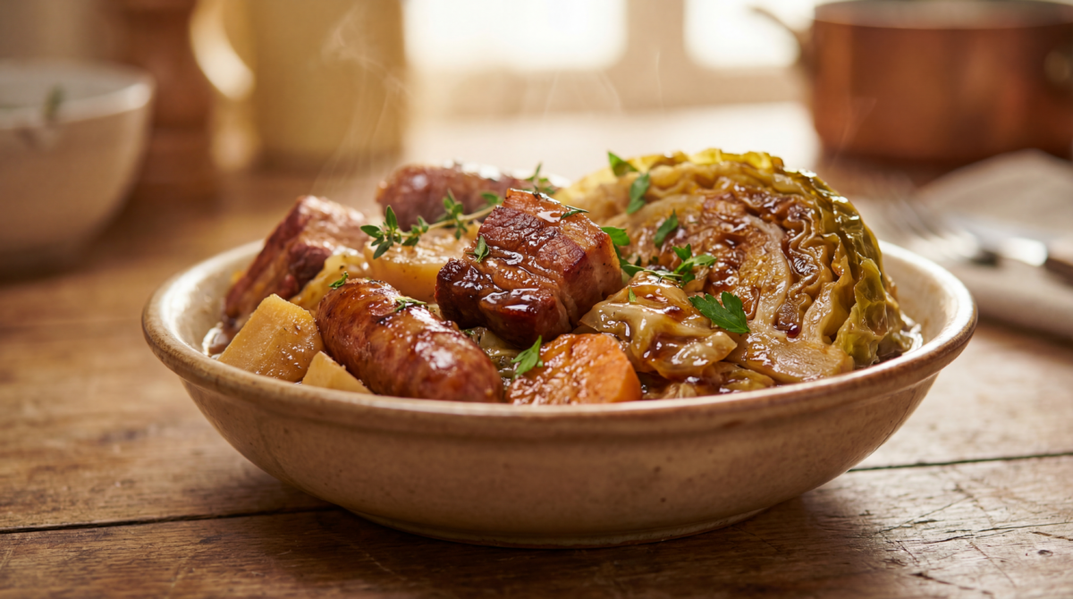 Potée de chou mijotée qui parfume tout le week-end