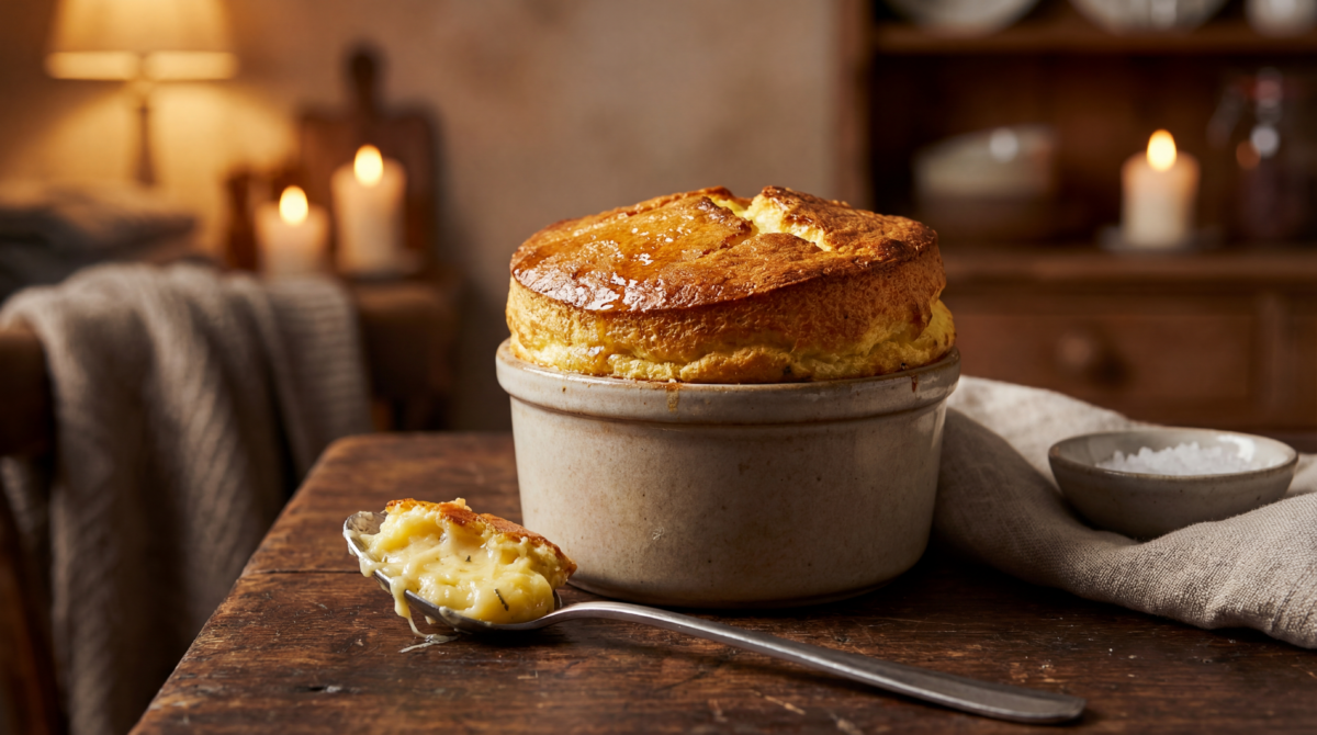 Soufflé au comté tout doré, facile et qui monte bien