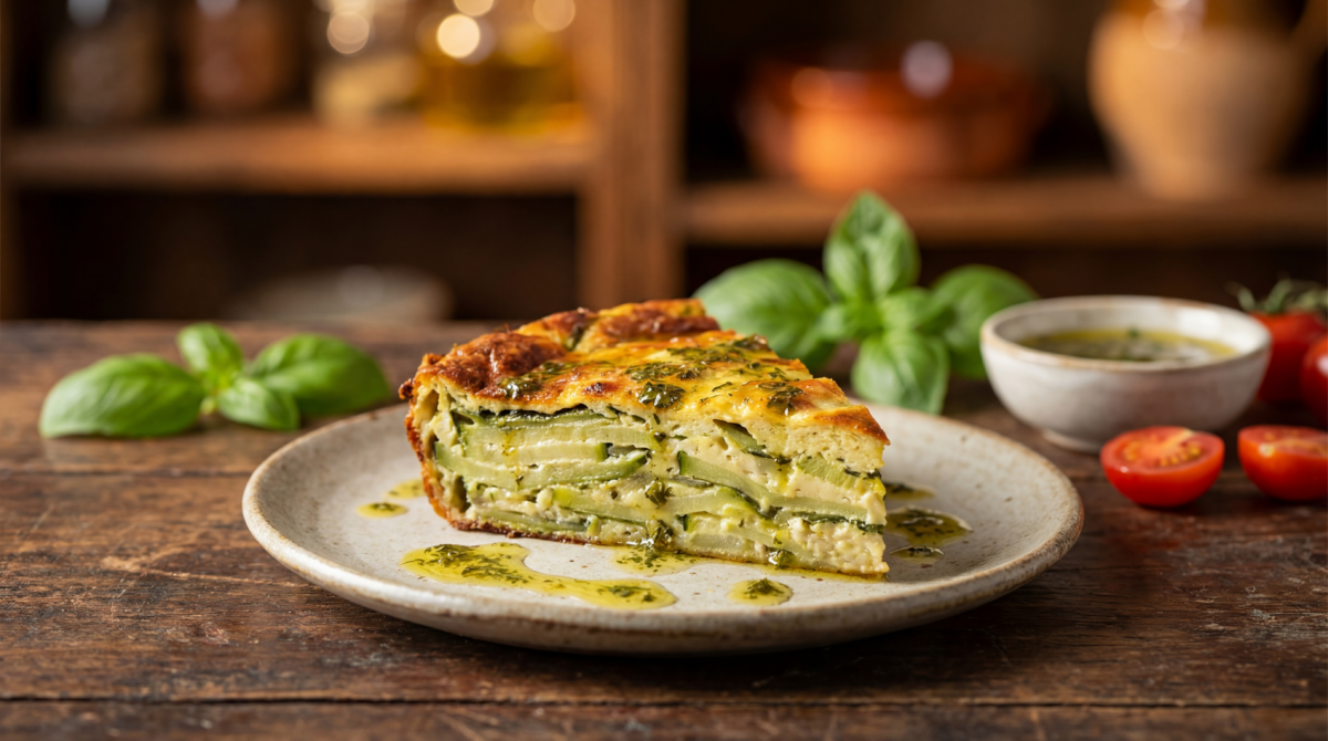 Terrine de courgettes au basilic au Thermomix, spécial buffet frais