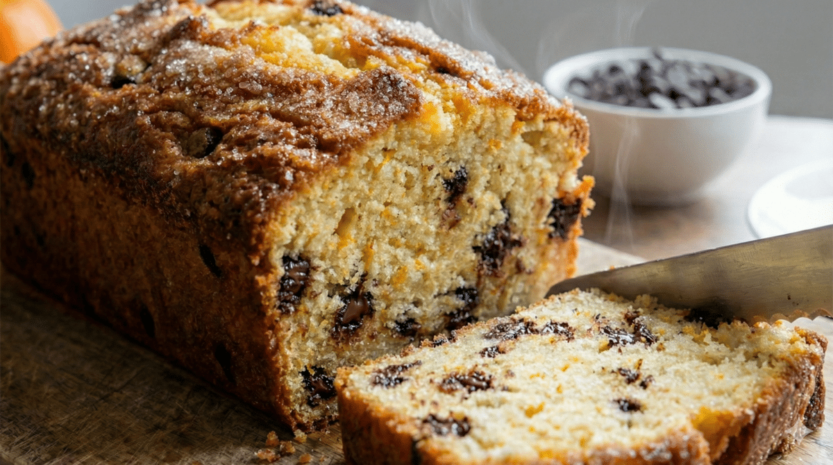 Cake aux clémentines et pépites de chocolat noir