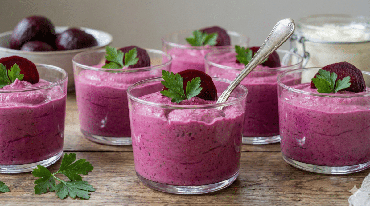 Cette mousse de betteraves en verrines prouve qu’il existe une autre façon d’aimer la betterave