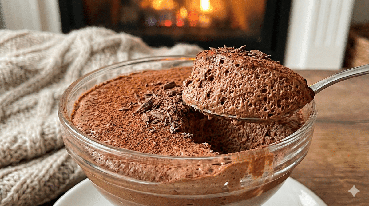 Mousse au chocolat Nuage d'Hiver : une version légère et onctueuse qui réinvente la recette classique