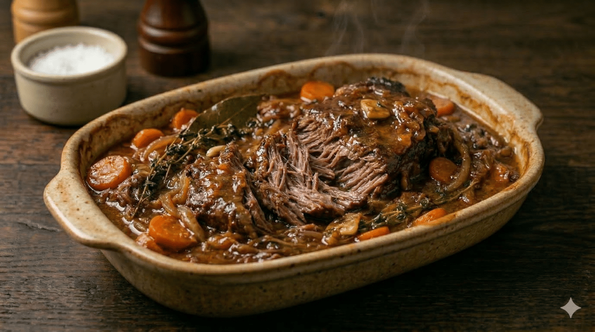 Bœuf braisé effiloché fondant : la recette mijotée qui embaume la cuisine et réchauffe toute la table