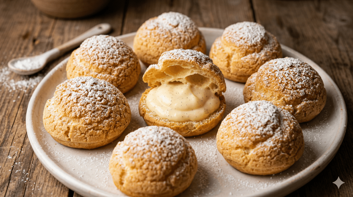 Choux à la crème légers et crémeux : une recette aérienne et gourmande pour un dessert tout en douceur