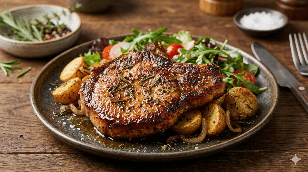 Côte de porc au airfryer : temps de cuisson et astuces pour une viande dorée et fondante