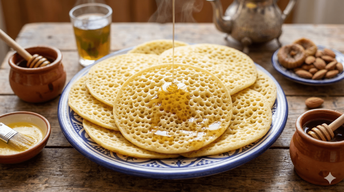Crêpes marocaines aux mille trous : la recette moelleuse et ce geste de préparation souvent oublié
