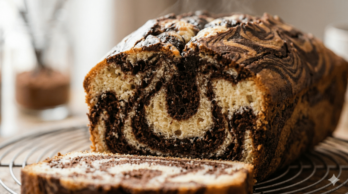 Gâteau marbré au café ultra moelleux : la version gourmande du classique gâteau au yaourt à partager sans hésiter