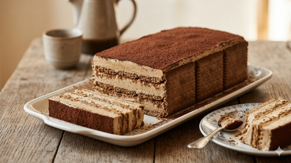 Gâteau petit beurre au café : un dessert fondant et parfumé pour une pause gourmande et réconfortante