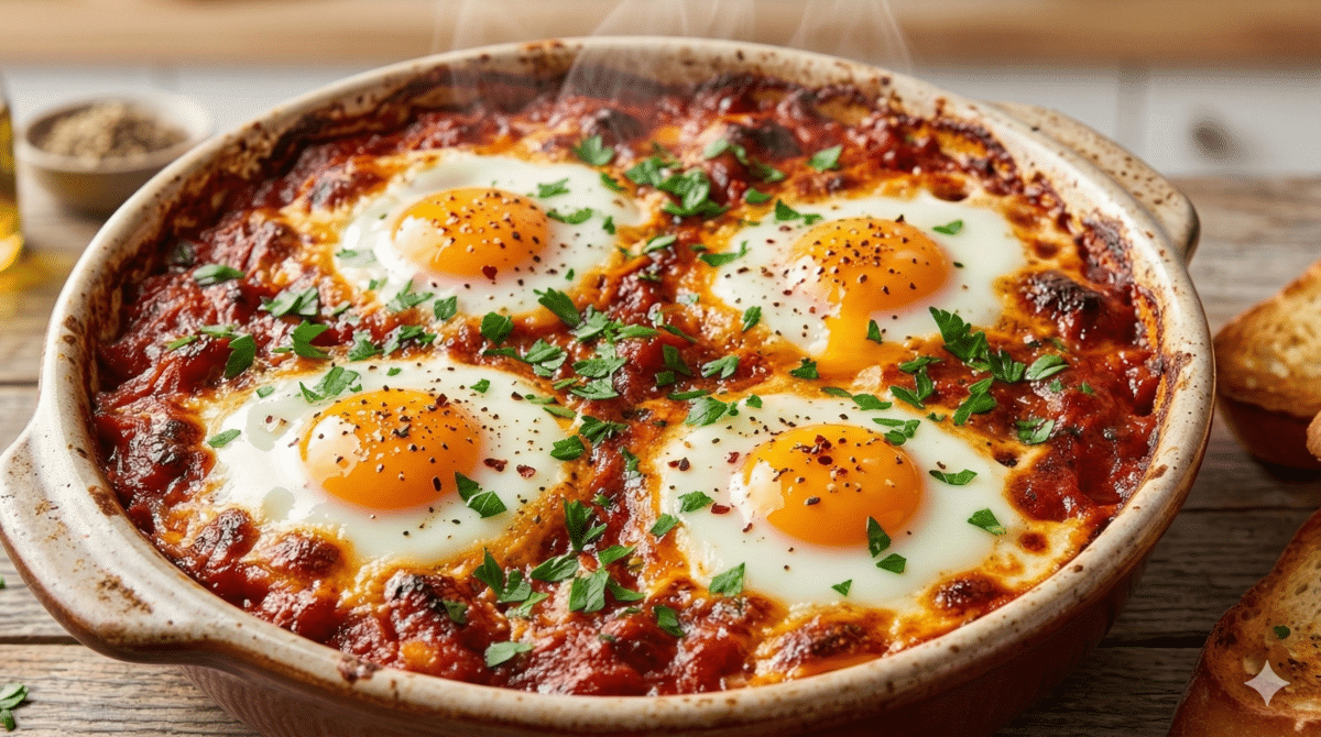 Œufs à la tomate au four : la recette de placard qui devient un dîner de mars ultra réconfortant