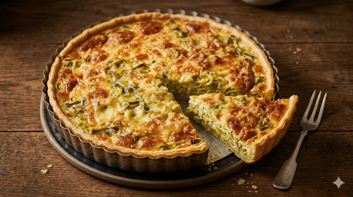 Quiche aux poireaux ultra fondante : le petit geste à faire avant la cuisson pour une découpe nette et gourmande