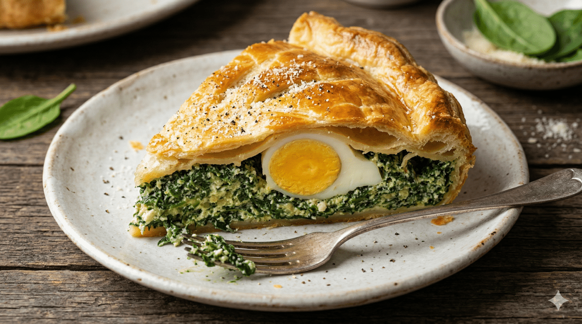 Tourte de Pâques italienne : une torta pasqualina généreuse, dorée et facile à partager